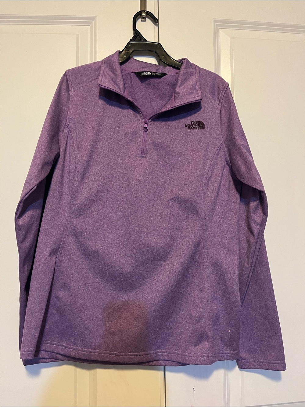 The North Face Lavender Quarter-Zip Fleece Top